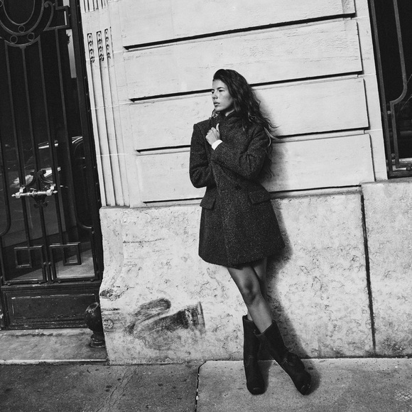 Zara Long boucle Double Breasted Blazer coat - Picture 2 of 12